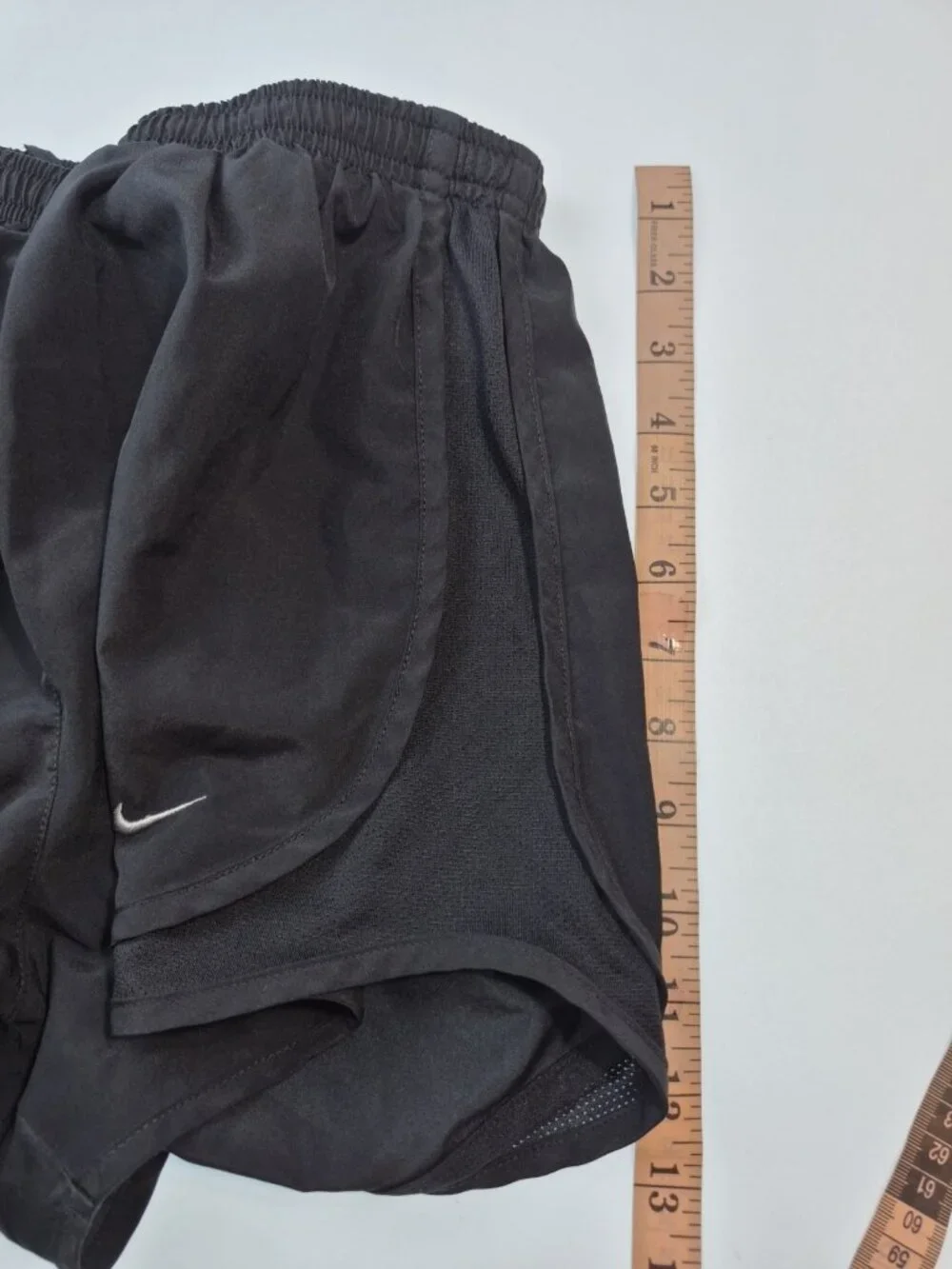 Nike Dri-FIT Womens Running Shorts Sz S Black Lined Drawstring Waist